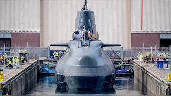 INS Arighat is India's second nuclear-powered ballistic missile submarine. It has been under construction since its launch in 2017 at the Ship Building Centre (SBC) in Visakhapatnam. Image Courtesy: @IndoPac_Info/X