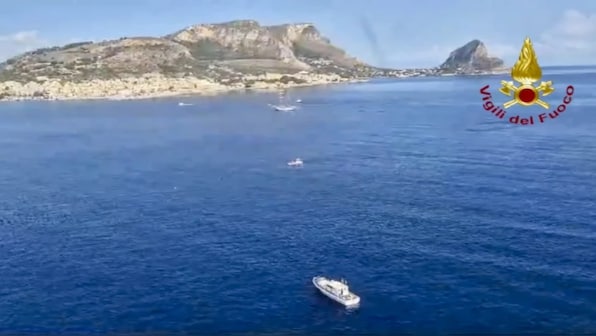 1 dead, 6 missing and 15 rescued after luxury British yacht sinks off the coast of Sicily