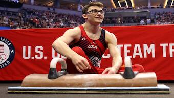 US Olympian Stephen Nedoroscik's performance on the pommel horse at the Paris Olympics got the world talking about him. He has revealed that he has two eye conditions: strabismus and coloboma. AFP