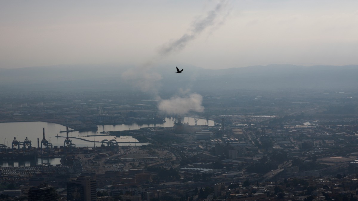 Smoke rises as Israel's Iron Dome anti-missile system intercepts rockets launched from Lebanon towards Israel, amid cross-border hostilities between Hezbollah and Israel, as seen from Haifa, northern Israel, September 27, 2024. File Image: Reuters Smoke rises as Israel's Iron Dome anti-missile system intercepts rockets launched from Lebanon towards Israel, amid cross-border hostilities between Hezbollah and Israel, as seen from Haifa, northern Israel, September 27, 2024. File Image: Reuters