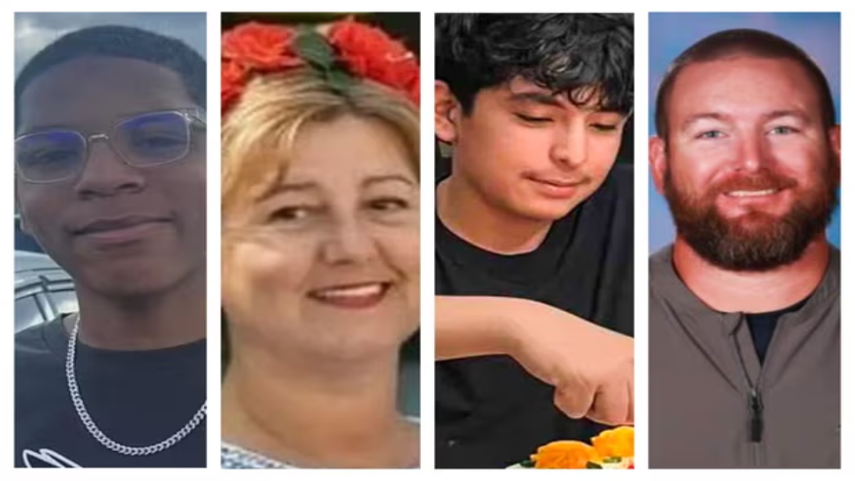 Collage of Mason Schermerhorn, Cristina Irimie, Christian Angulo and Richard Aspinwall, the victims of Georgia school shooting. X / Go Fund Me Collage of Mason Schermerhorn, Cristina Irimie, Christian Angulo and Richard Aspinwall, the victims of Georgia school shooting. X / Go Fund Me
