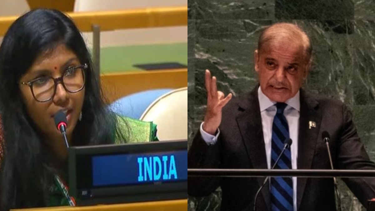 India slams Pakitan Prime Minister Shehbaz Sharif's remarks at the UNGA. AFP/ANI India slams Pakitan Prime Minister Shehbaz Sharif's remarks at the UNGA. AFP/ANI