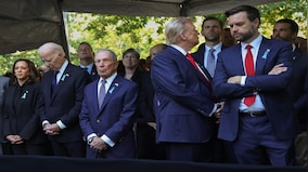 'Stand in solidarity with...': Harris and Trump visit 9/11 memorial after fiery presidential debate