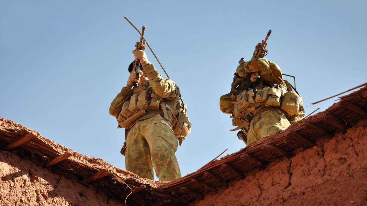 Australian soldiers from the Special Operations Task Group using their rifle scopes to investigate the surrounding mountains during an operation in southern Afghanistan. File Image: AFP Australian soldiers from the Special Operations Task Group using their rifle scopes to investigate the surrounding mountains during an operation in southern Afghanistan. File Image: AFP