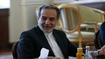 Iranian Foreign Minister Abbas  Araghchi attends a meeting with Qatari Prime Minister and Foreign Minister Sheikh Mohammed bin Abdulrahman Al Thani, in Tehran, Iran, August 26, 2024. AP
