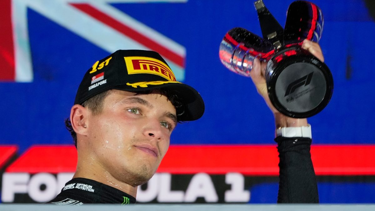 Lando Norris of McLaren romped to his third Grand Prix victory in Formula 1 on Sunday. AP Lando Norris of McLaren romped to his third Grand Prix victory in Formula 1 on Sunday. AP