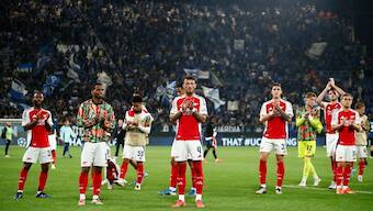 Arsenal will have their task cut out against Manchester City in their Premier League clash on Sunday. Reuters 