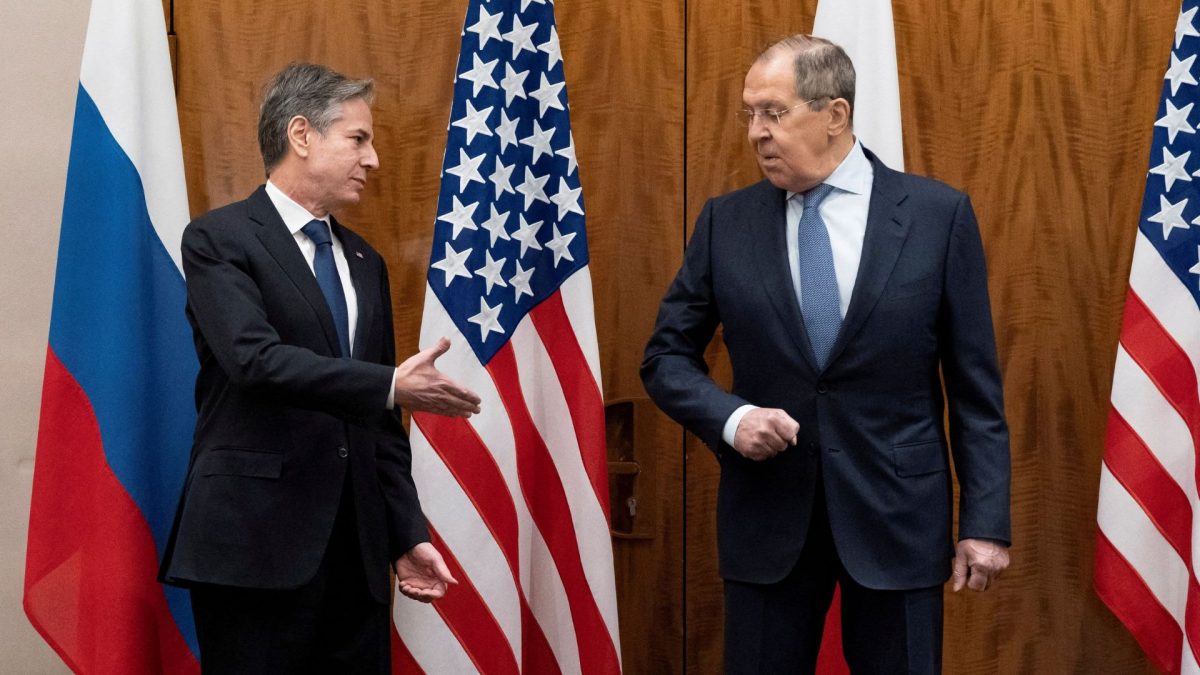 File photo of US Secretary of State Antony Blinken meeting Russian Foreign Minister Sergei Lavrov. Source: Reuters. File photo of US Secretary of State Antony Blinken meeting Russian Foreign Minister Sergei Lavrov. Source: Reuters.