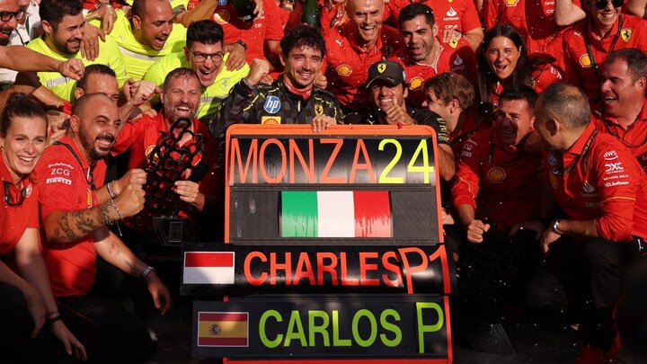 Italian Grand Prix: Leclerc delivers home win for Ferrari at Monza as defending champion Verstappen falters again