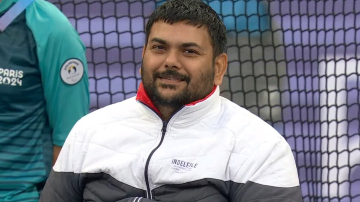 India's Dharambir in action during the men's club throw F51 final in the Paris Paralympics. Image credit: Screengrab/JioCinema India's Dharambir in action during the men's club throw F51 final in the Paris Paralympics. Image credit: Screengrab/JioCinema
