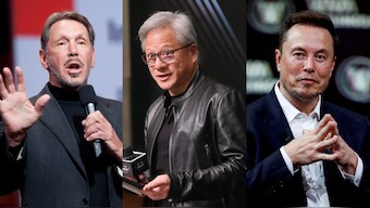 Ellison also highlighted the immense cost of developing frontier AI models, estimating it at $100 billion over the next three years. Image Credit: Reuters