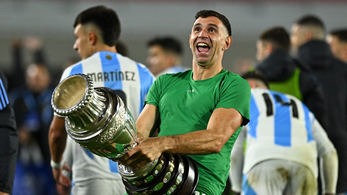 Emiliano Martinez of Argentina has been in news for his lewd gestures during matches. Image: Reuters Emiliano Martinez of Argentina has been in news for his lewd gestures during matches. Image: Reuters