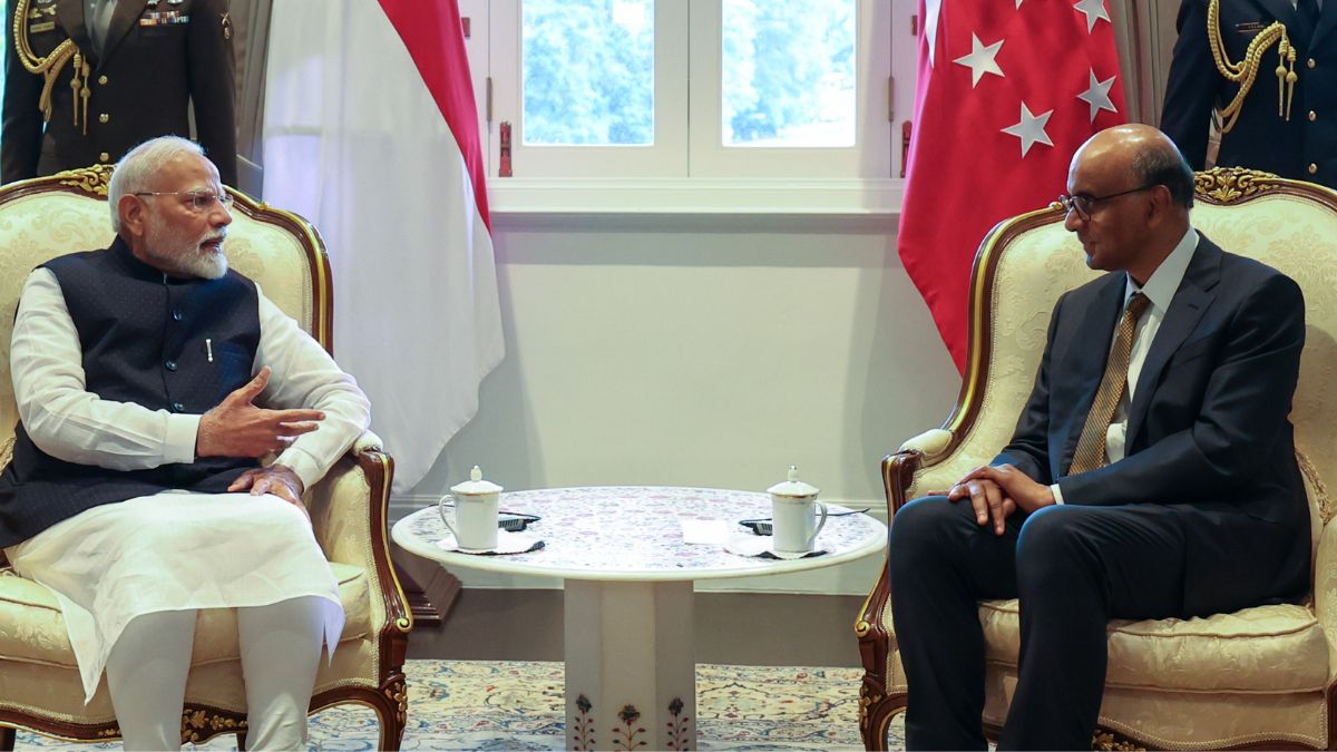 PM Modi with Tharman Shanmugaratnam, the President of Singapore. File Image-X/@narendramodi PM Modi with Tharman Shanmugaratnam, the President of Singapore. File Image-X/@narendramodi