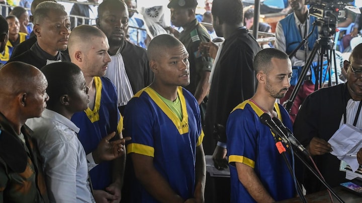 Congo military court sentences 37 including 3 Americans to death for coup charges