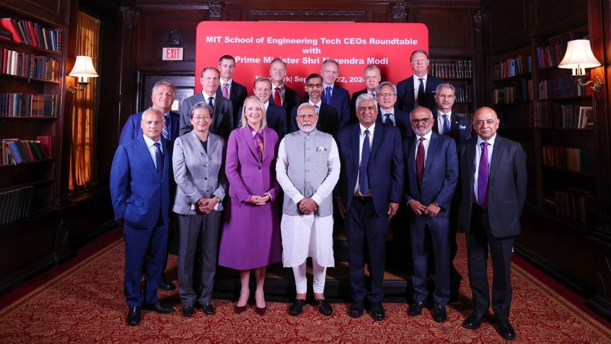 In US, Modi meets 15 tech honchos in MIT Roundtable, NVIDIA, Google CEOs praise PM’s AI vision