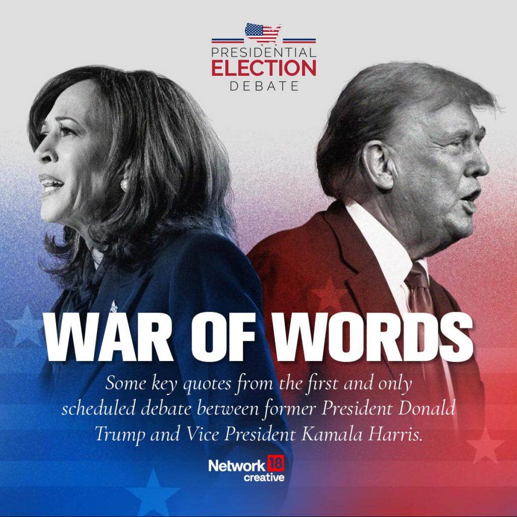 In Graphics | The big quotes from the Harris-Trump presidential debate ...