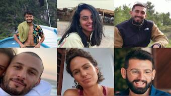 Hostages (clockwise from top left) Hersh Goldberg-Polin, 23, Eden Yerushalmi, 24, Ori Danino, 25, Alex Lubnov, 32, Carmel Gat, 40, and Almog Sarusi, 25. X - @yairlapid