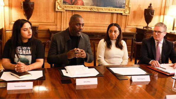 Actor Idris Elba joins UK PM Keir Starmer for launch of anti-knife crime coalition
