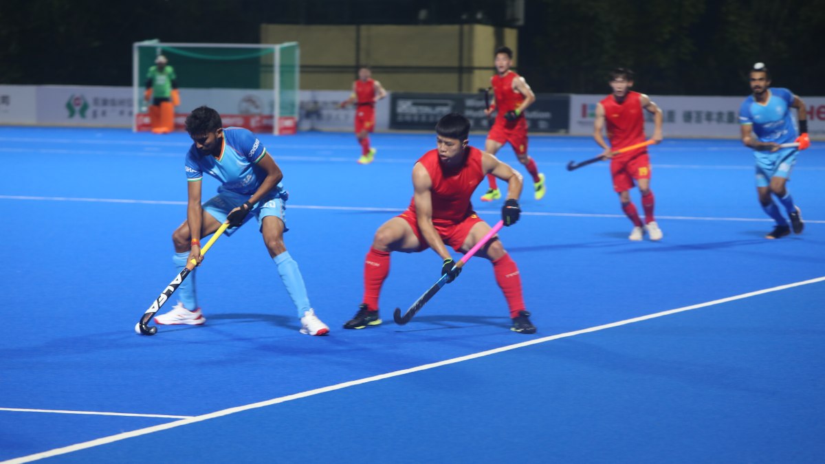 Defending champions India began their quest for a fifth Asian Champions Trophy title with a commanding victory. Image credit: Hockey India Defending champions India began their quest for a fifth Asian Champions Trophy title with a commanding victory. Image credit: Hockey India