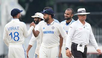 India beat Bangladesh in Chennai for their 179th Test win. Image: AP