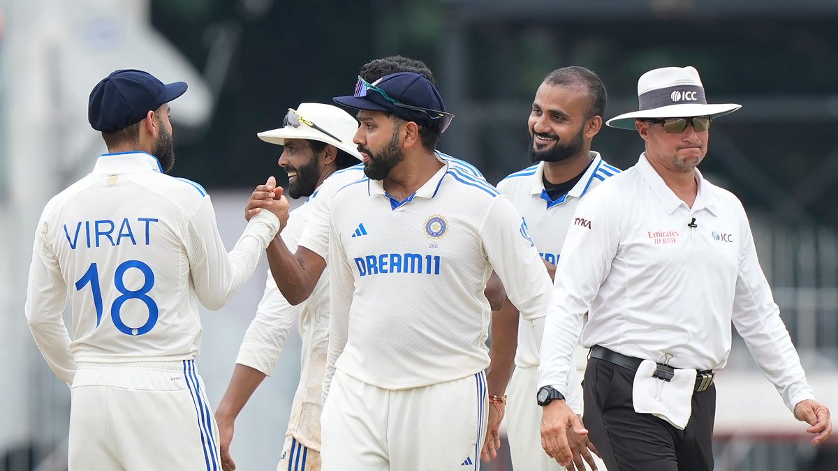 India beat Bangladesh in Chennai for their 179th Test win. Image: AP India beat Bangladesh in Chennai for their 179th Test win. Image: AP