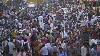 India, the most populous country in the world, is likely to see its population spurt slow down, but see the ratio of working age people rise. File image/AP