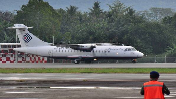Indonesia plane with 48 on board skids off runway, several injured