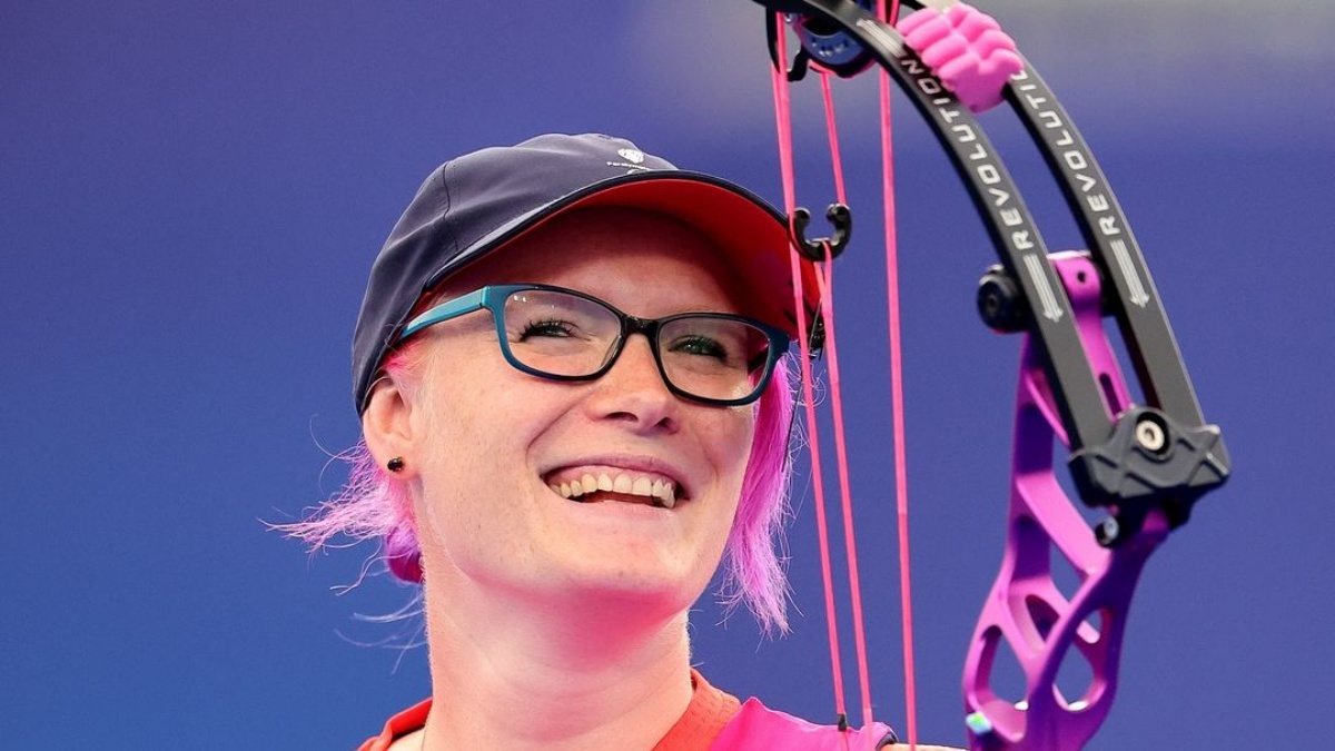 Jodie Grinham becomes first pregnant athlete to win a Paralympics medal Jodie Grinham becomes first pregnant athlete to win a Paralympics medal
