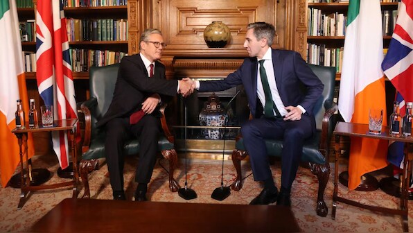 UK-Ireland ties to 'reset' as Keir Starmer, Simon Harris focus on economic growth and peace
