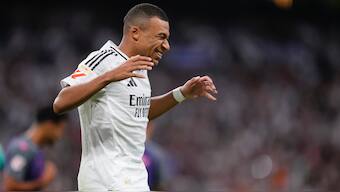 Kylian Mbappe picked up an injury during Real Madrid's win over Alaves in La Liga. AP