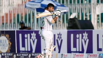 Bangladesh's Litton Das revealed his team is practicing with the SG ball to prepare for the Test series against India. AP
