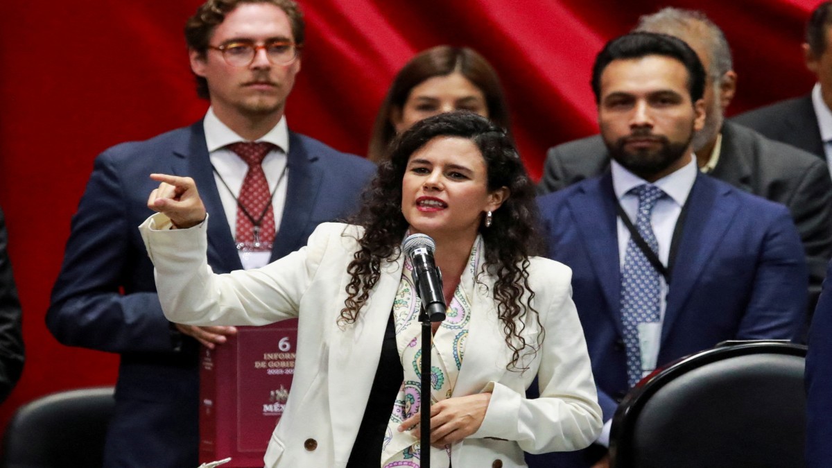 Mexico's Interior Minister Luisa Maria Alcalde Lujan speaks on the day she delivers the sixth and final report of the mandate of Mexican President Andres Manuel Lopez Obrador to President of the Chamber of Deputies Ifigenia Martinez (not pictured), at San Lazaro legislative palace in Mexico City, Mexico. File image/ Reuters Mexico's Interior Minister Luisa Maria Alcalde Lujan speaks on the day she delivers the sixth and final report of the mandate of Mexican President Andres Manuel Lopez Obrador to President of the Chamber of Deputies Ifigenia Martinez (not pictured), at San Lazaro legislative palace in Mexico City, Mexico. File image/ Reuters