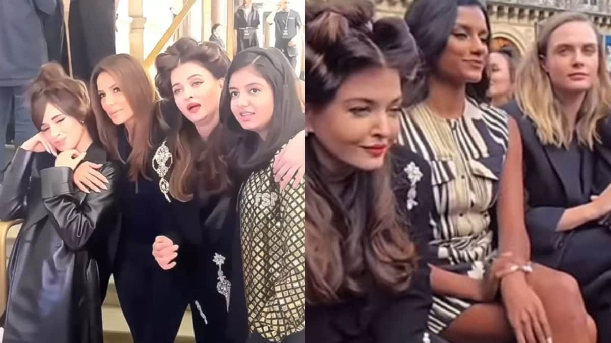 Amid divorce rumous with Abhishek Bachchan, Aishwarya Rai & daughter Aaradhya Bachchan twin in black at Paris Fashion Week 2024