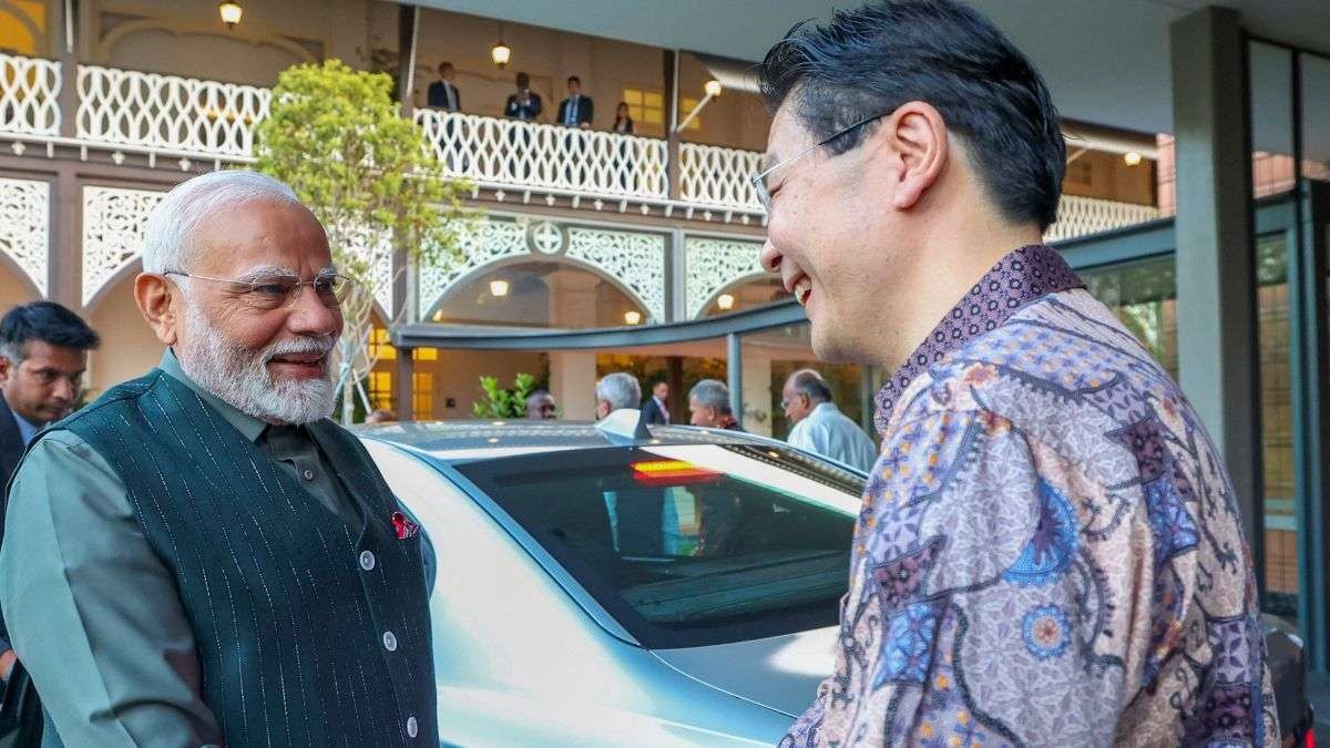 Prime Minister Narendra Modi during a meeting with PM of Singapore Lawrence Wong. PTI Prime Minister Narendra Modi during a meeting with PM of Singapore Lawrence Wong. PTI