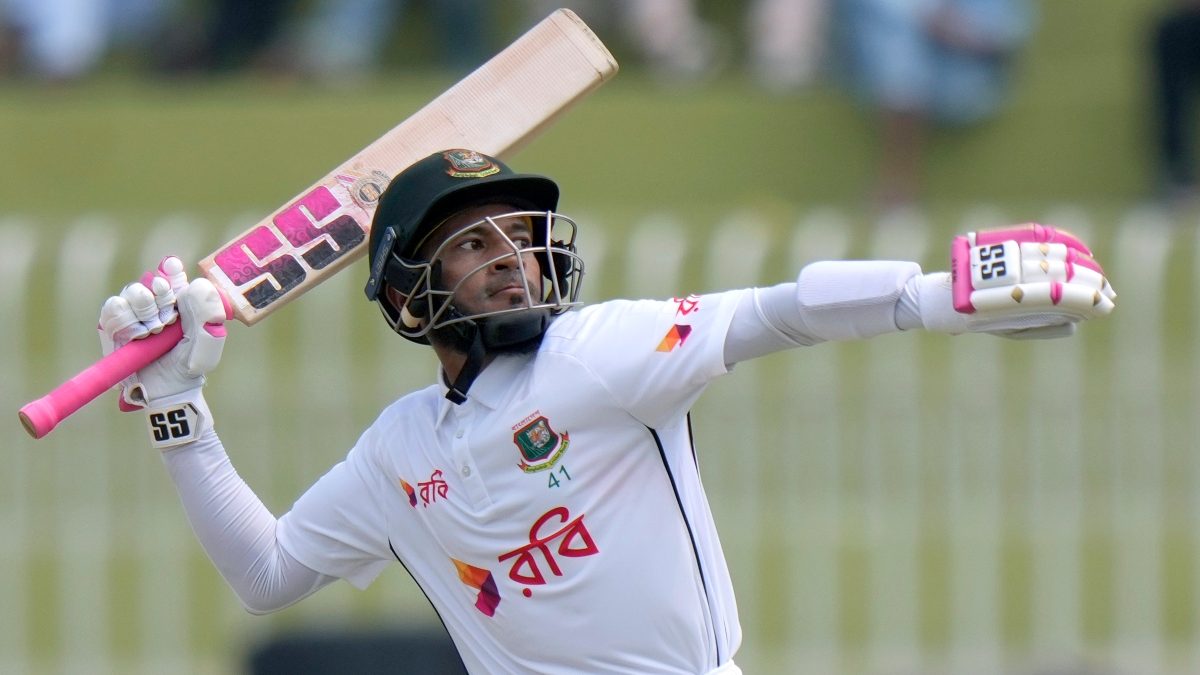 Bangladesh's Mushfiqur Rahim celebrates after scoring a century in the first Test against Pakistan. AP Bangladesh's Mushfiqur Rahim celebrates after scoring a century in the first Test against Pakistan. AP
