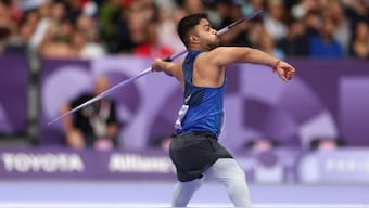 Navdeep Singh is first Indian to win gold in men's javelin throw F41 event at Paralympics. Image: Naveen Patnaik on X