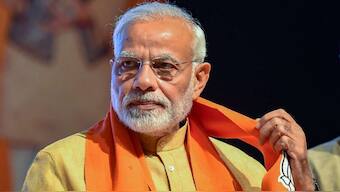 Prime Minister Narendra Modi first entered the electoral arena in February 2002 with a by-election for the Gujarat Legislative Assembly from the Rajkot II constituency. Source: PTI.