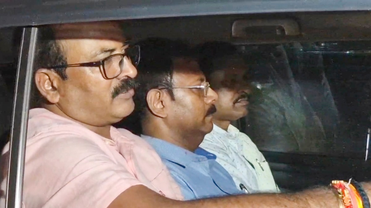 Former principal of RG Kar Medical College and Hospital Sandip Ghosh after he was arrested by CBI in connection with the alleged financial misconduct at the establishment, in Kolkata, Monday, September 2, 2024. PTI  Former principal of RG Kar Medical College and Hospital Sandip Ghosh after he was arrested by CBI in connection with the alleged financial misconduct at the establishment, in Kolkata, Monday, September 2, 2024. PTI