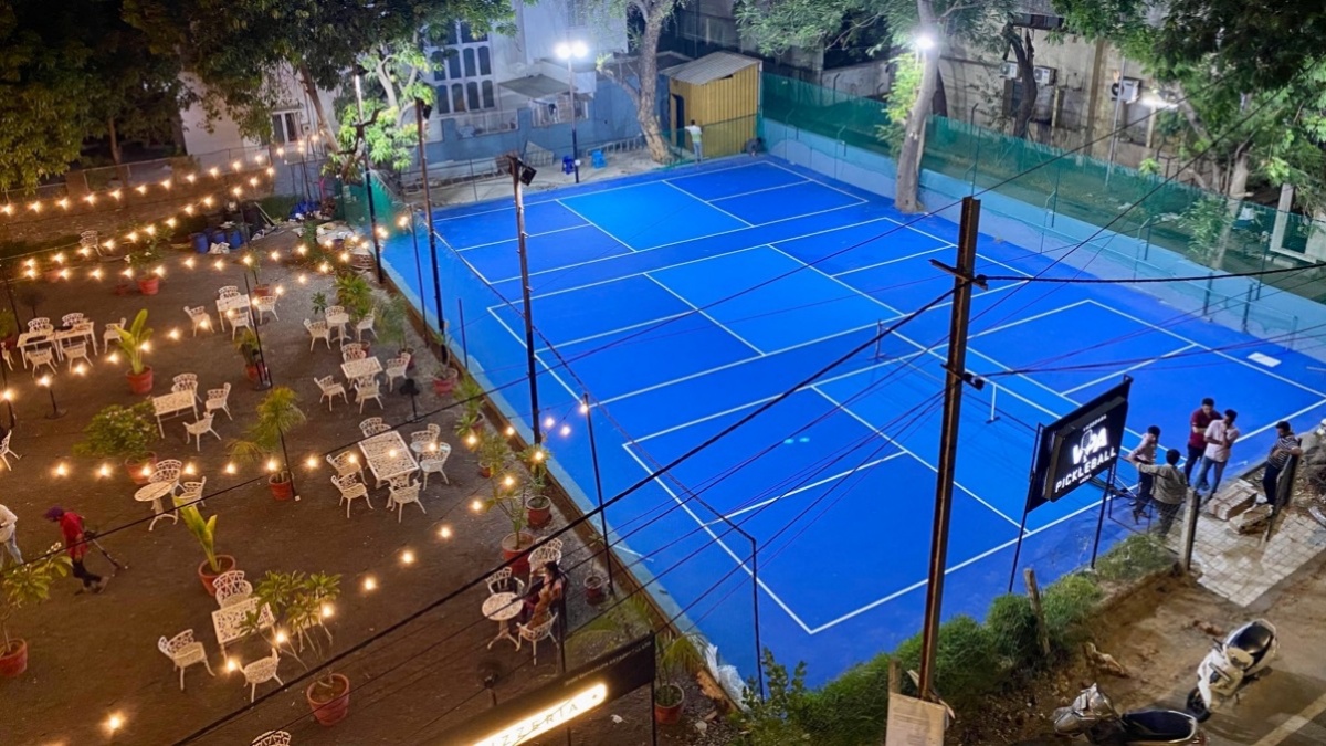 A pickleball facility in Vadodara, Gujarat. Image: Special arrangement A pickleball facility in Vadodara, Gujarat. Image: Special arrangement