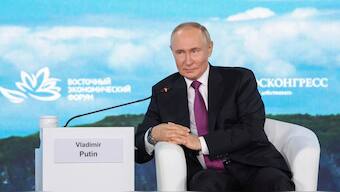 Russian President Vladimir Putin attends a plenary session of the Eastern Economic Forum in Vladivostok, Russia, September 5, 2024. File Image/Reuters