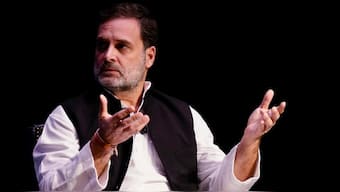 LoP in Lok Sabha and Congress MP Rahul Gandhi during an interaction with students at Georgetown University, Washington DC, USA, on, September 10, 2024. PTI