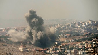 Smoke rises from Israeli airstrikes in the southern village of Kfar Rouman, seen from Marjayoun, south Lebanon, Wednesday, Sept. 25, 2024.- File Photo- AP