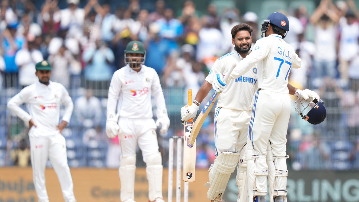 India in complete control of Chennai Test vs Bangladesh as Pant, Gill and Ashwin dazzle on Day 3 India in complete control of Chennai Test vs Bangladesh as Pant, Gill and Ashwin dazzle on Day 3
