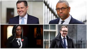 Robert Jenrick (TL), James Cleverly (TR), Kemi Badenoch (LL), Tom Tugendhat (LR). Source REUTERS.