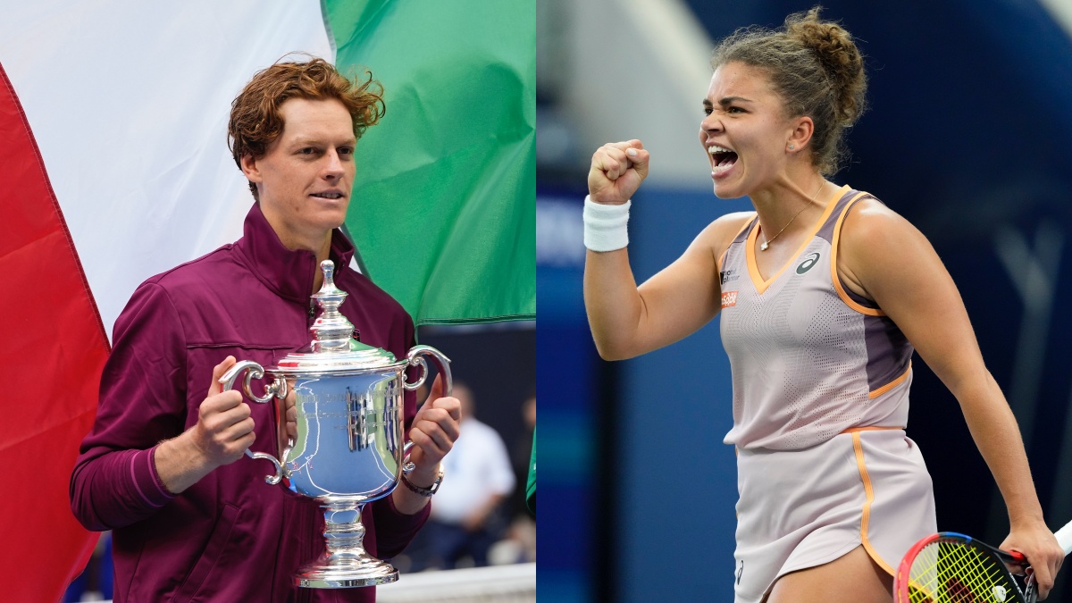 Jannik Sinner (L) won two Grand Slam titles in 2024 while Jasmine Paolini (R) reached the final of two majors. AP Jannik Sinner (L) won two Grand Slam titles in 2024 while Jasmine Paolini (R) reached the final of two majors. AP