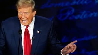 Republican presidential nominee Donald Trump made a false claim on Haiti immigrants in Springfield, Ohio, during the US Presidential debate last week. AP 
