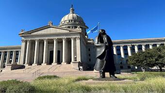The Oklahoma State Election Board Office inside the state Capitol in Oklahoma City, was one of at least five states in the U.S. which election officials received suspicious packages. AP
