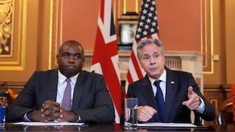 US Secretary of State Antony Blinken held talks with British Foreign Secretary David Lammy (Photo: AP)