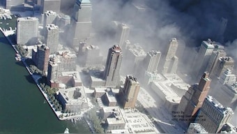 Smoke billowing from the grounds of World Trade Center in New York after being struck by hijacked aeroplanes on September 11, 2001, during 9/11 attacks (Photo: AP)