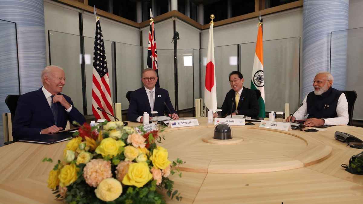 US President Joe Biden with Indian PM Narendra Modi, Australian PM Anthony Albanese, and Japanese PM Fumio Kishida (Photo: X/Narendra Modi) US President Joe Biden with Indian PM Narendra Modi, Australian PM Anthony Albanese, and Japanese PM Fumio Kishida (Photo: X/Narendra Modi)